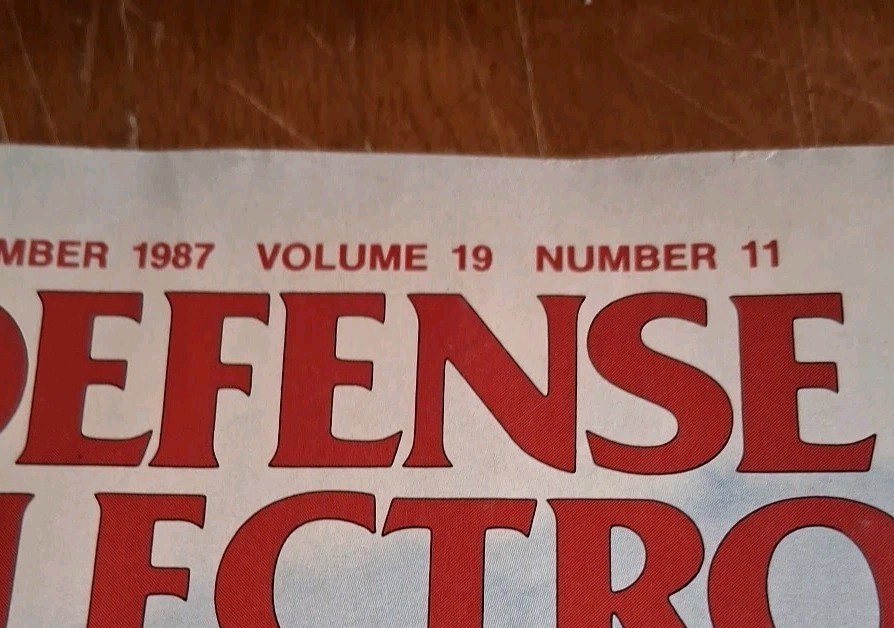 DEFENSE ELECTRONICS MAGAZINE November 1987