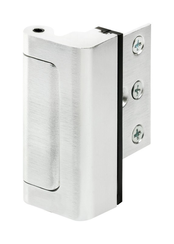 Prime-Line U 11325 Aluminum Brushed Chrome Jamb Entry Door Blocker