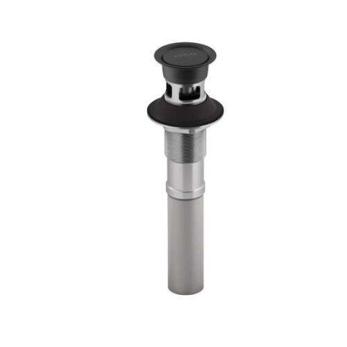 Kohler K-7124-A-BL Clicker Drain With Overflow Modern BLACK New in Box!