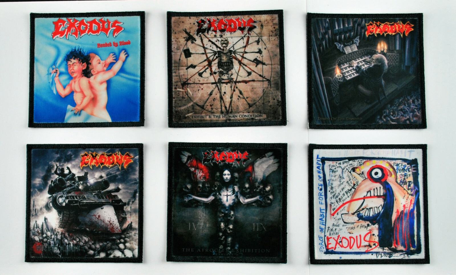 EXODUS PRINTED PATCH 3.5" x 3.5" SEW ON 002