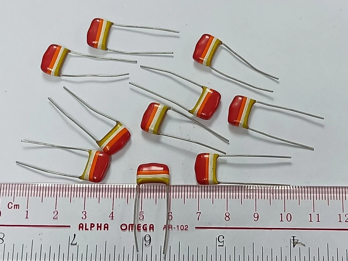 10 pcs PHILIPS Mullard 22nF 0.022uF 400V tropical fish capacitor tone capacitor