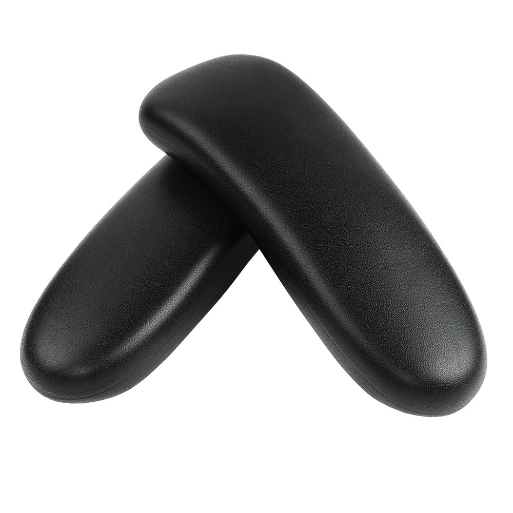 Vinyl Arm Pads Caps for Remastered Aeron Chair Graphite Black, Can not fit Cl...