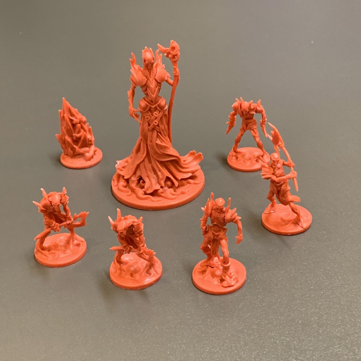 Lot 7 Monster HERO GAME Miniature For Dungeons & Dragon D&D Figure toy SFG #19