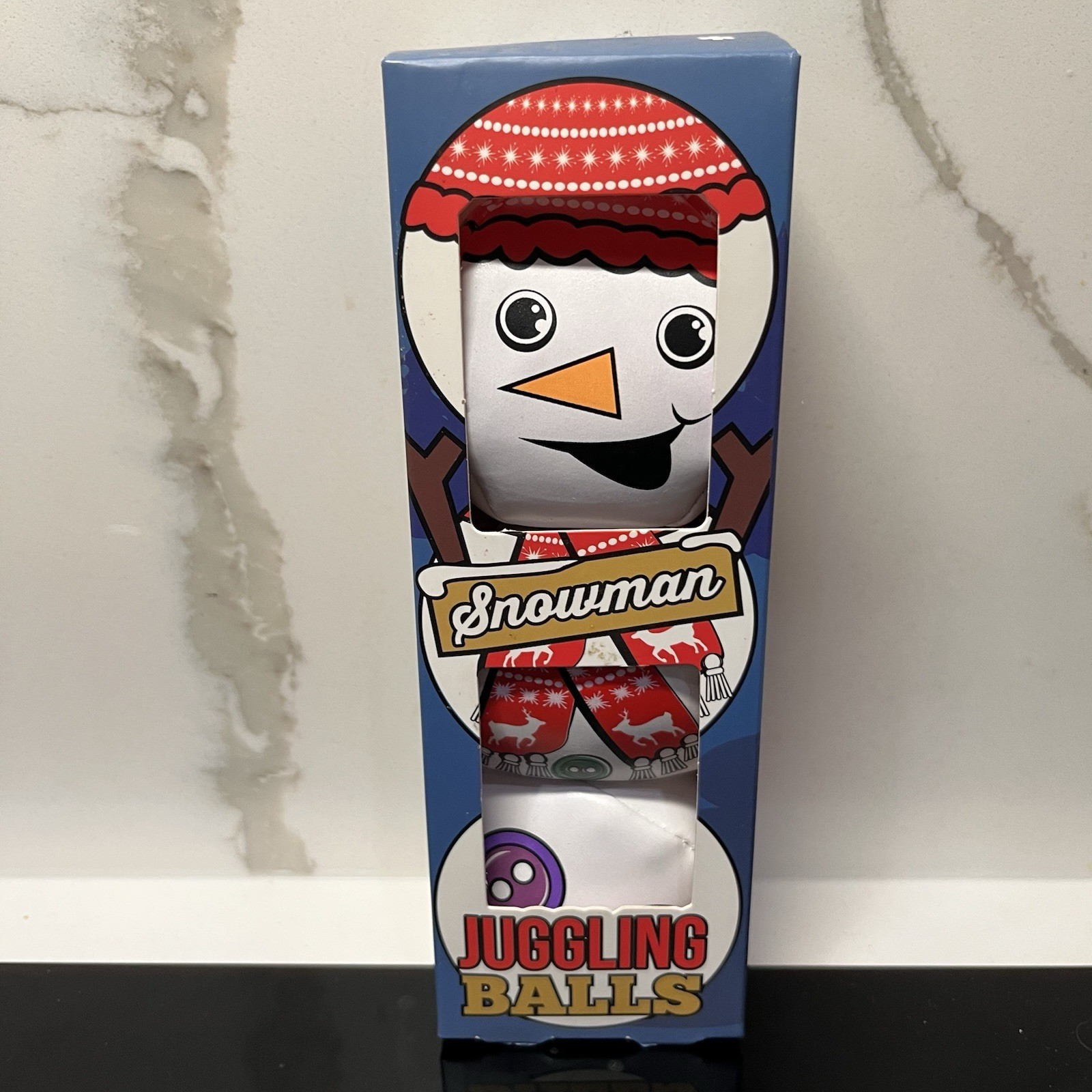 New Set Of 3 Paladone Juggling Balls Snowman Winter Holiday Learn To Juggle
