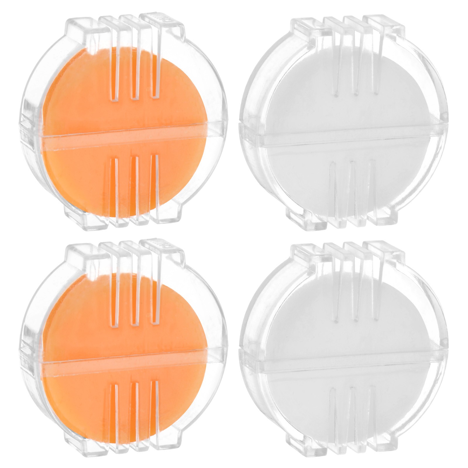 4pcs Beeswax Thread Conditioners Thread Wax with Plastic Box, Golden and White