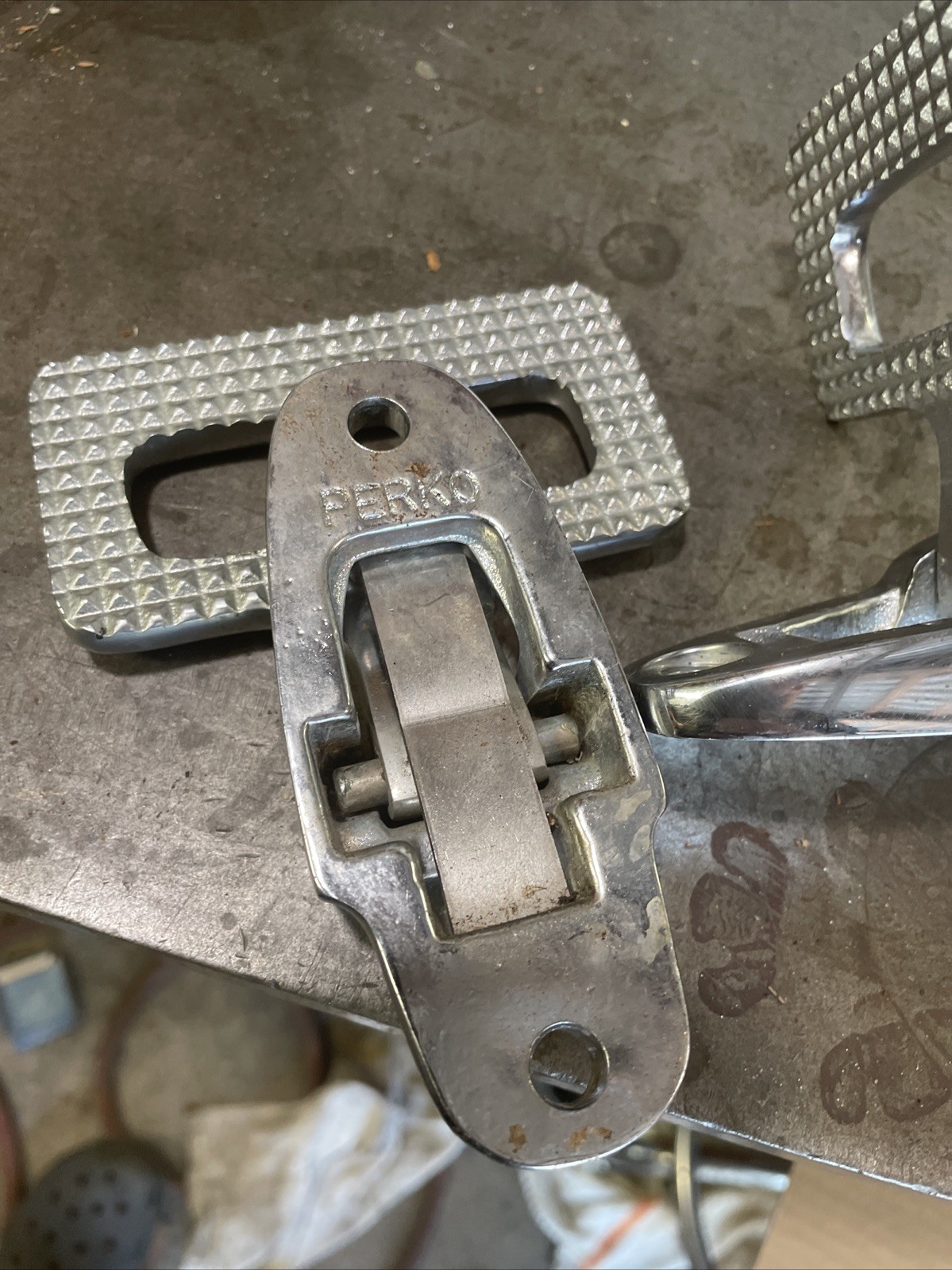 2 Perko Nickel Bronze Folding Mast / Transom Step Marine 4”
