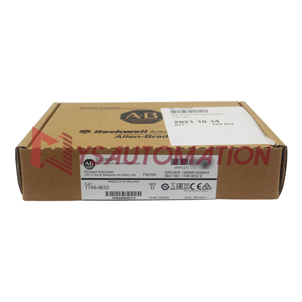 Factory Sealed Allen-Bradley AB 1746-IB32 SER D SLC500 PLC Input Module TX US