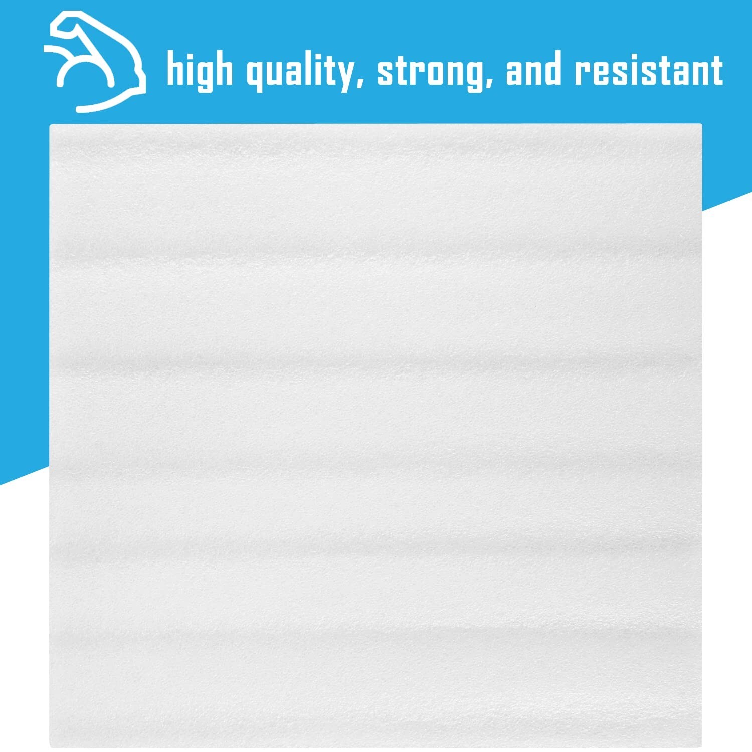 100 Pack Foam Sheets, DAT 12" x 12", 1/16" Thickness, Foam Wrap Cushioning Ma...