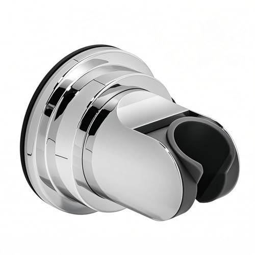 Handheld Shower Head Holder Suction Cup Wall Mount Adjustable 360 Degree