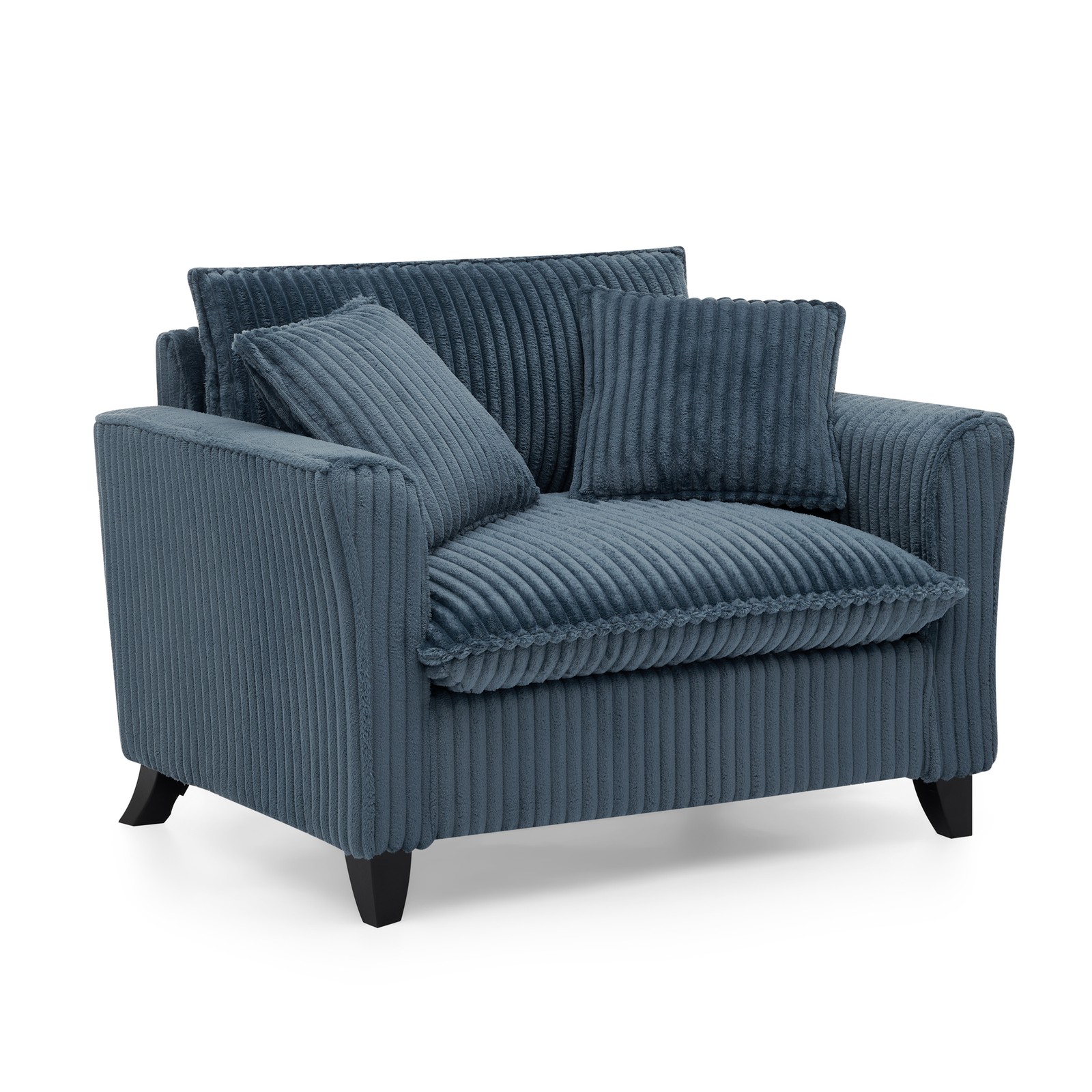 Single Person Sofa Chair with Backrest & Armrests - Blue