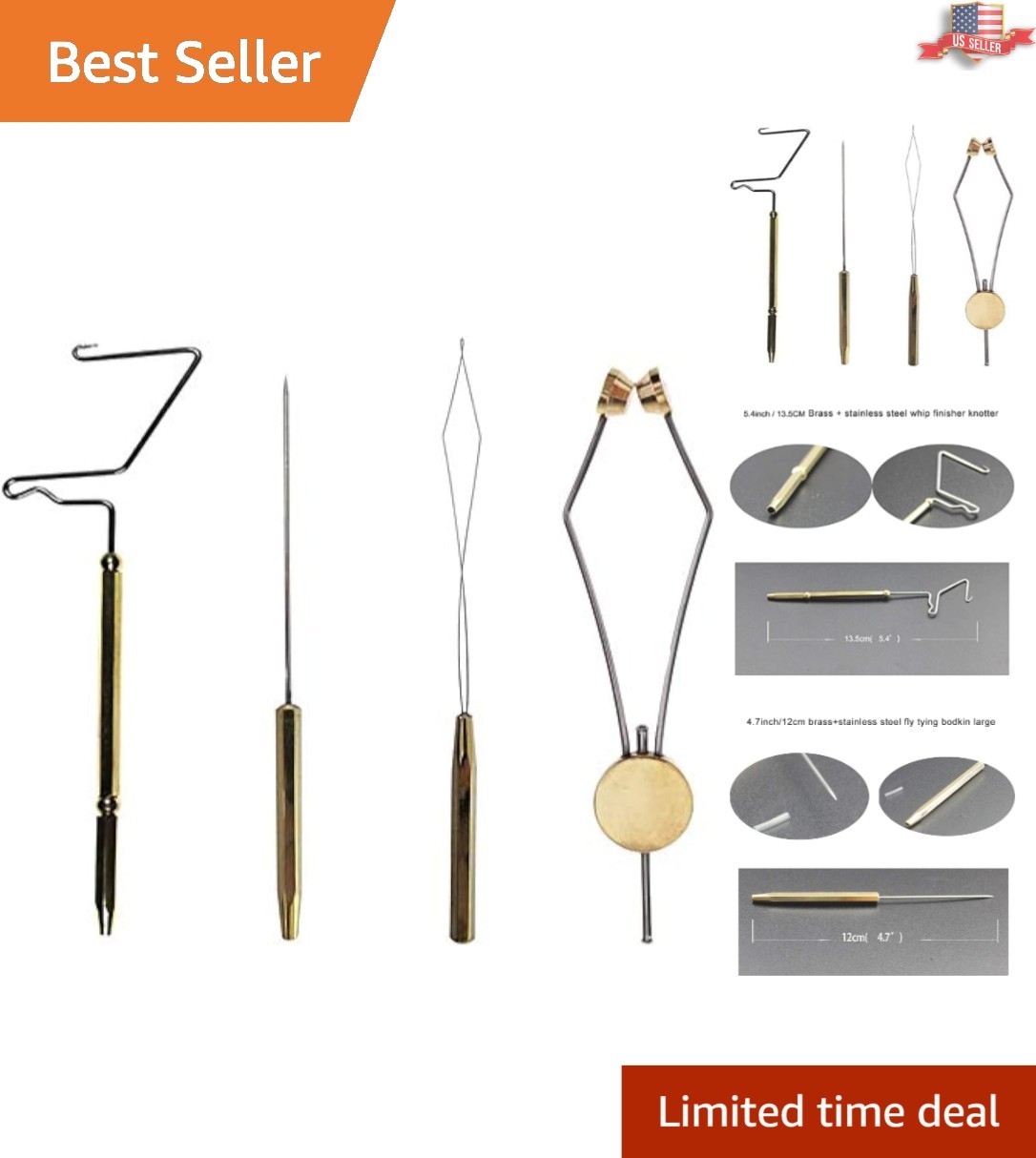 Comprehensive 4-Piece Fly Tying Tools Set for Enthusiasts and Professionals