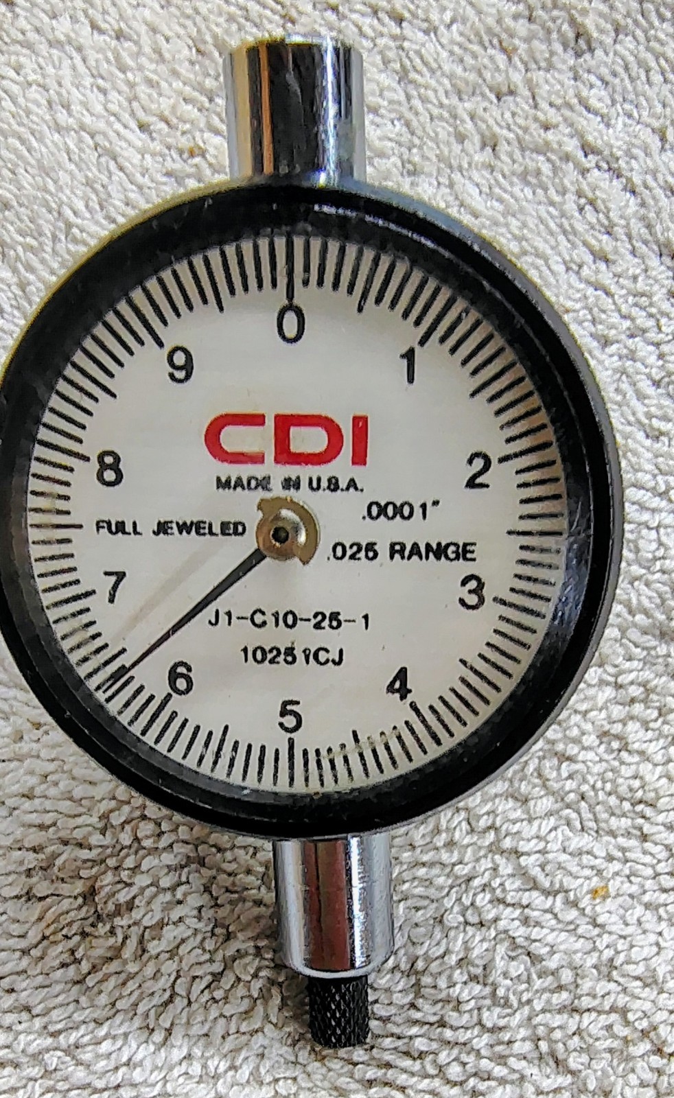 🗽CDI DIAL INDICATOR J1--C10-25-1  RANGE .025 MACHINIST/ TOOLMAKER