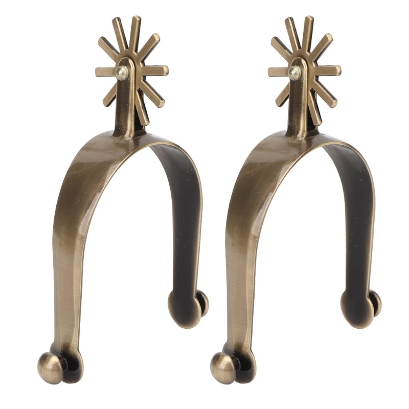 Western Cowboy Spur with Rowel Mens Roping Spur Horse Riding Accessories