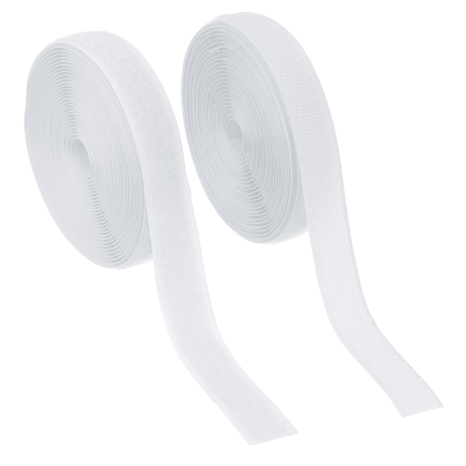 Sew on Hook and Loop Tape 3/4 Inch Nylon Fastener Strips 5 Yards White