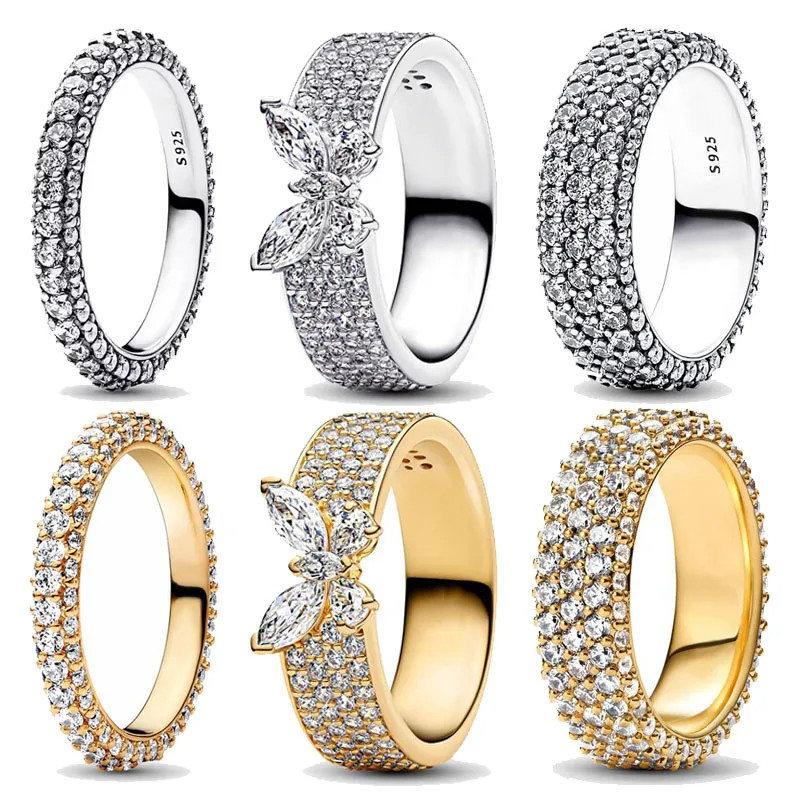 Wide Butterfly Ring Sterling Silver Pave Set Simulated Zirconia Jewelry
