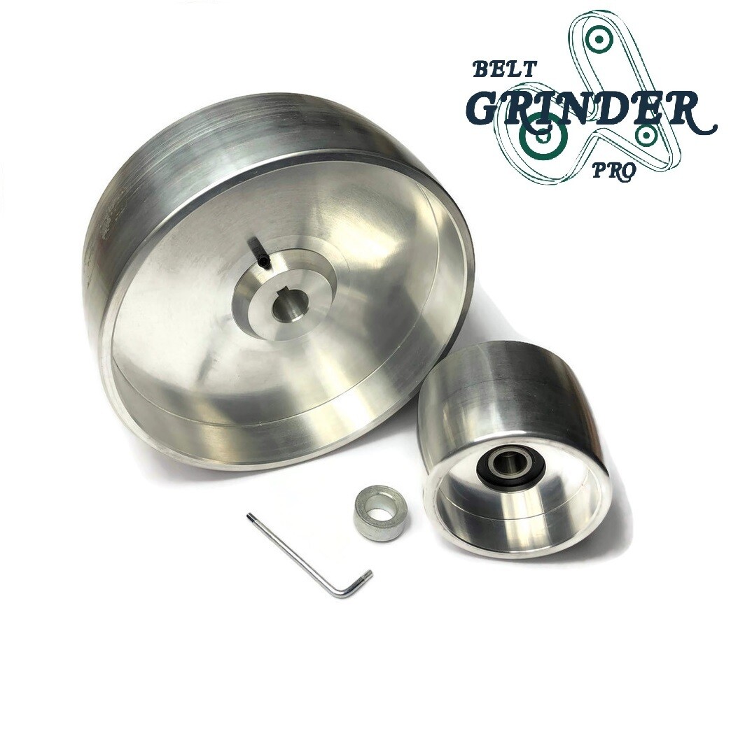 Belt Grinder 2x72 wheel set knife grinder 6" Drive 5/8" bore 3" track