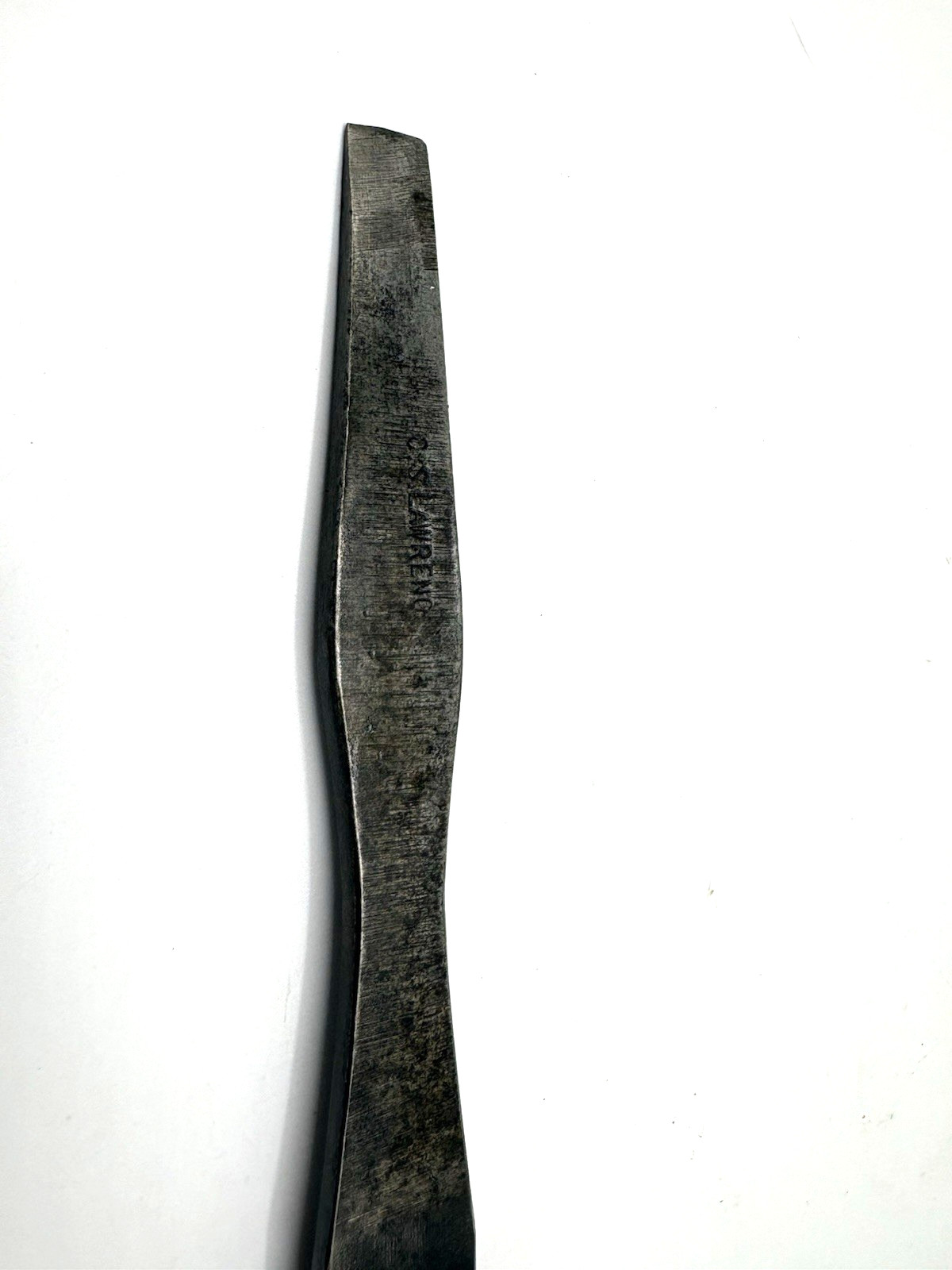 Antique Hand Forged Screwdriver Tool Blacksmith Made Signed C.S. Lawrence