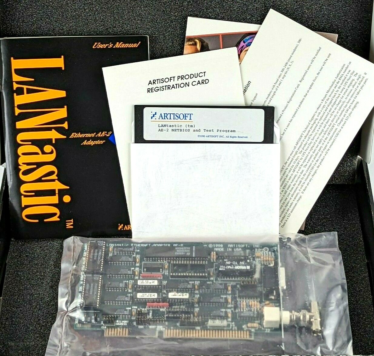 NEW Artisoft AE2 LANtastic Ethernet Adapter, Local Area Network