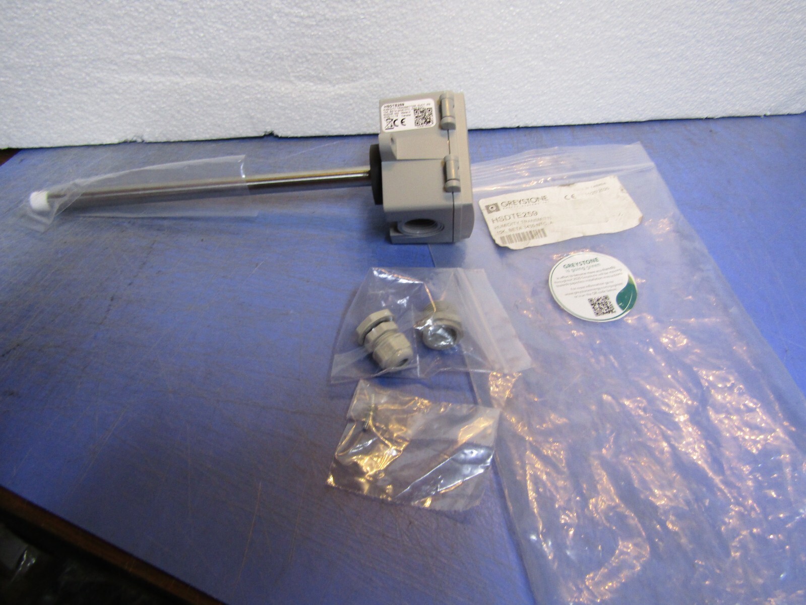 1 – Greystone HSDTE259 Humidity Transmitter, 10K, BETA 3435 NTC, ABS ENCL NEW