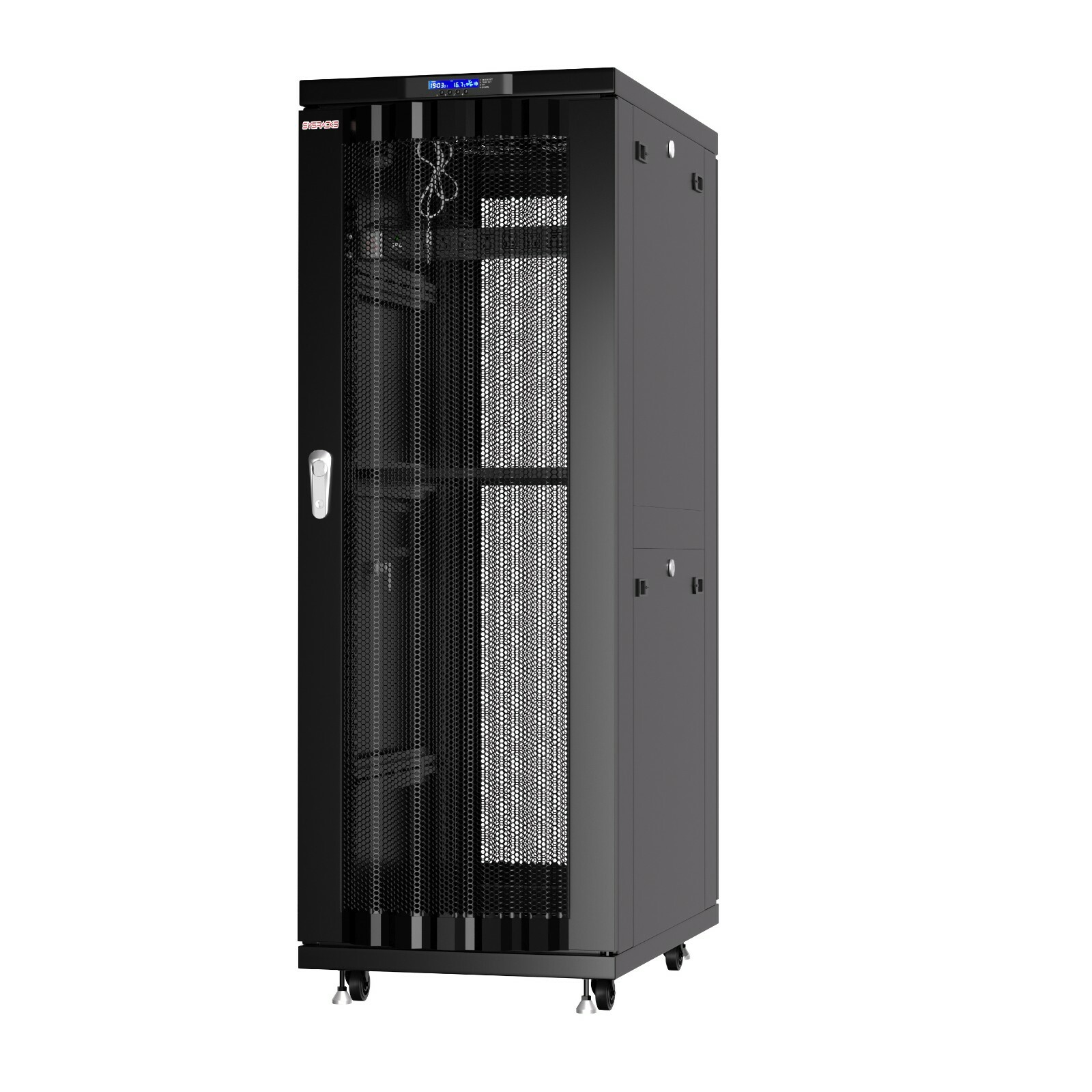 32U Server Rack IT Cabinet Data Network Rack Enclosure - 24-Inch Deep Rack Stand