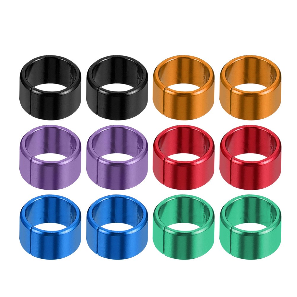 12Pcs Reusable Aluminum Bird Clip on Rings Assorted Color for Poultry Use