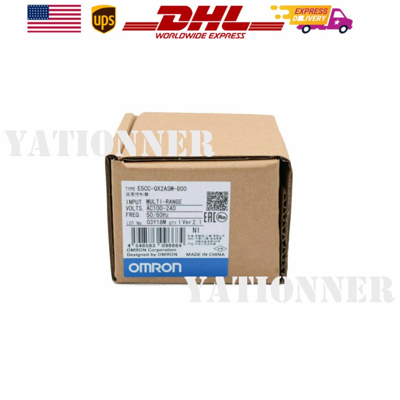 New in box Omron E5CC-QX2ASM-800 Temperature Controller 100-240VAC E5CCQX2ASM800