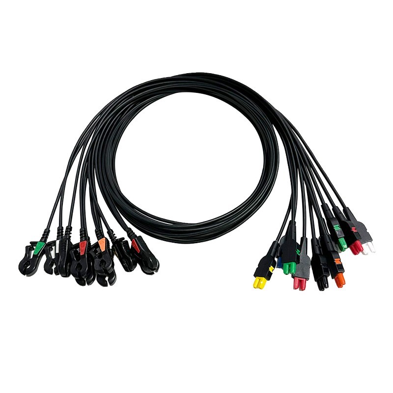 ECG Lead Sets,Carbon Radia Transparent 10Lead Wires for IVY 3150-B/C CT Monitor