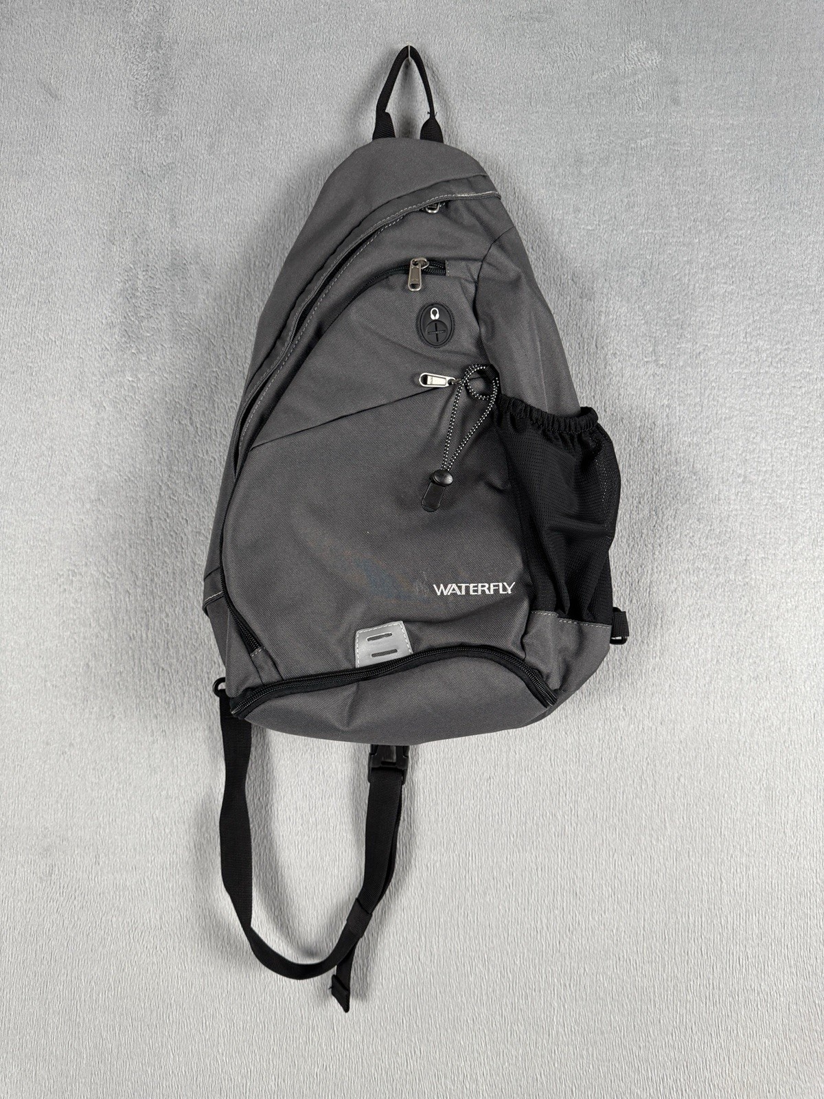 Waterfly Slingback Hiking Backpack Gray Black Streetwear Outdoor Gorpcore NWOT