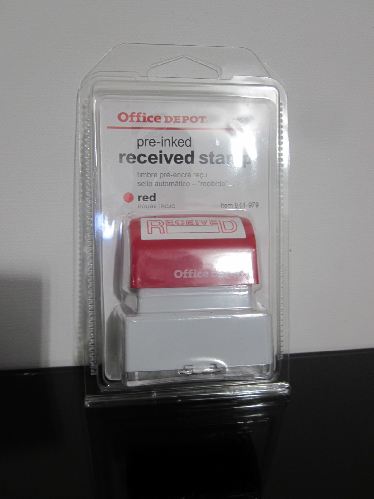 Office Depot Brand Pre-Inked Message Received Stamp Red 944-979 (h