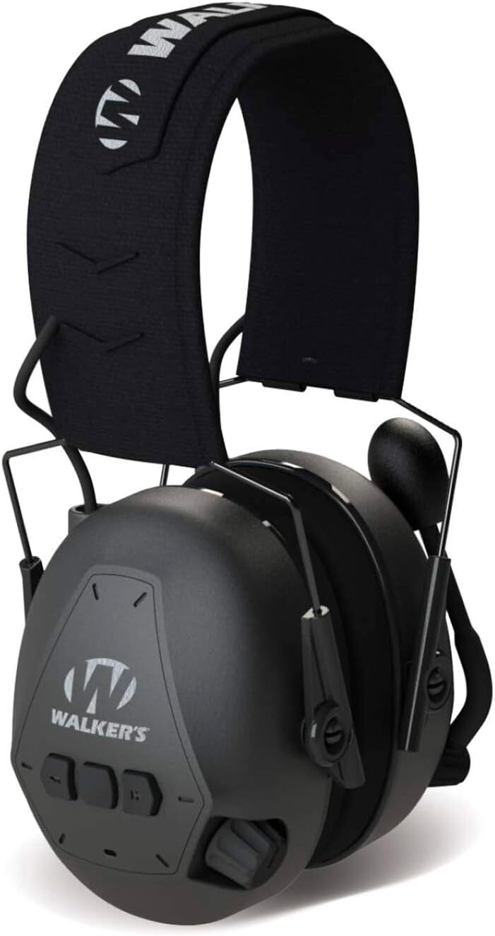 Walker's Bluetooth Passive Earmuffs With Noise Reduction 25Db For Shooters
