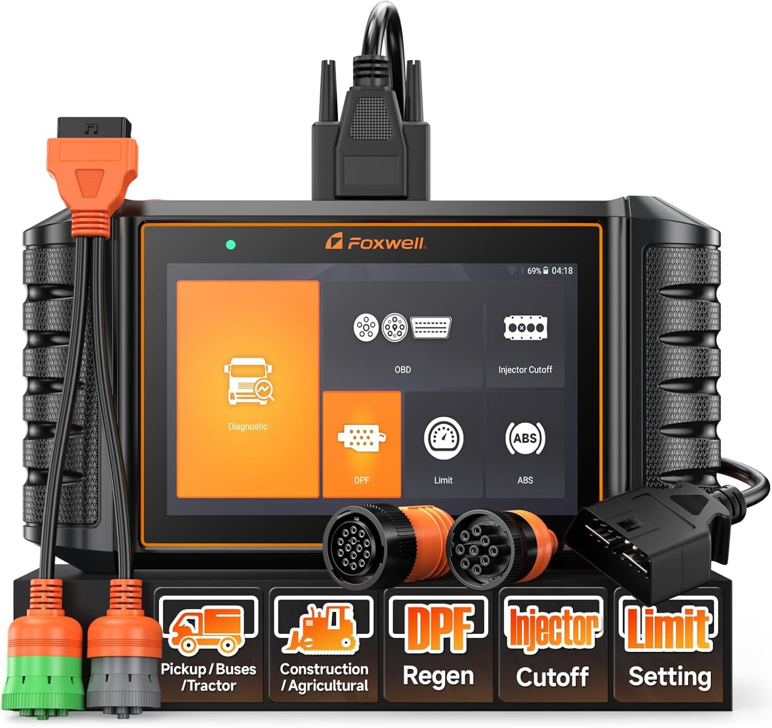 FOXWELL HD500 Heavy Duty Truck Scanner with DPF Regen Limit Setting Diagnostic