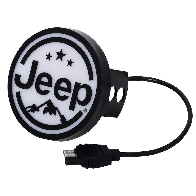 PLASTICOLOR 002315R01 Trailer Hitch Cover; Fits 1-1/4 And 2" Receivers; Jeep