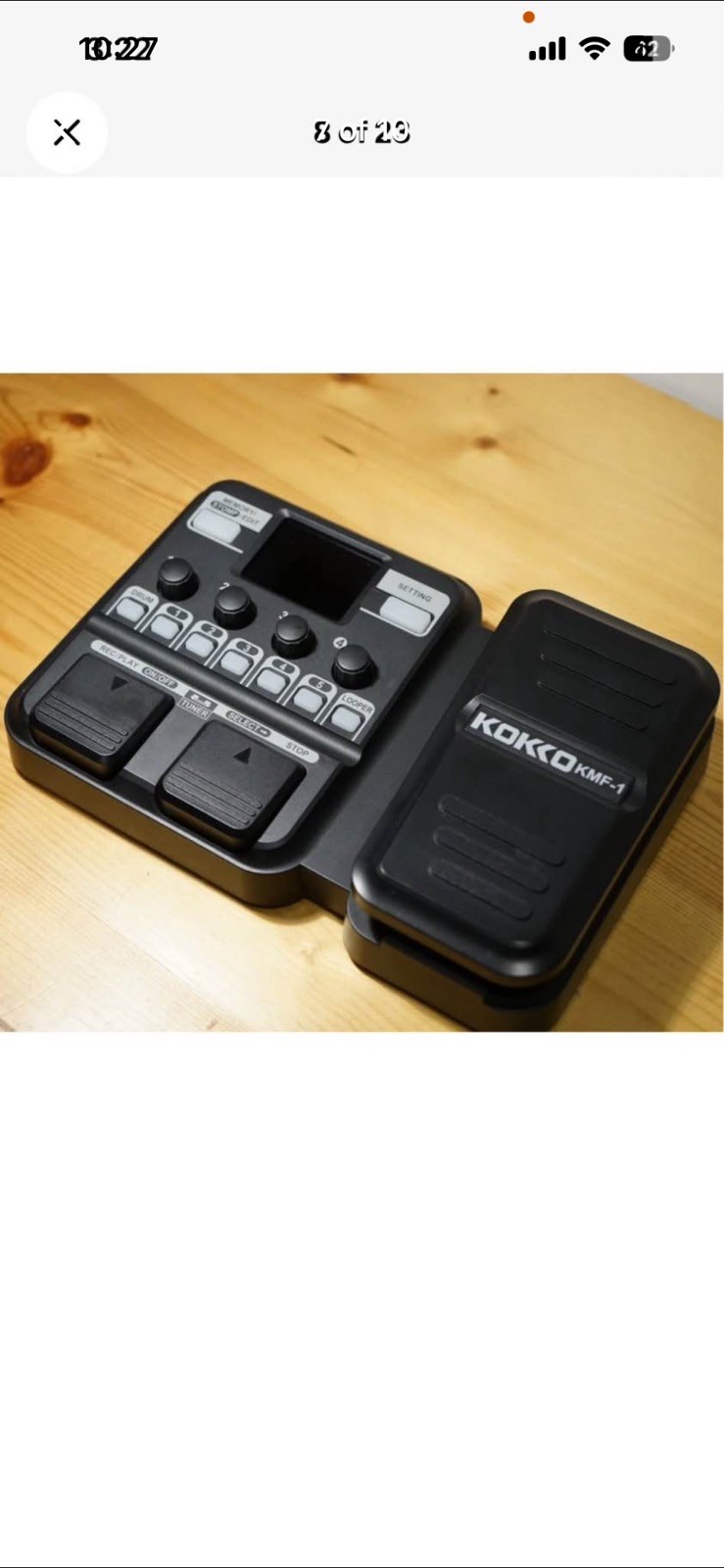 Mint KMF-1 Multi Effect Guitar Wah Pedal-18 AMP -77 FX-Impulse+Drum Beats+Looper