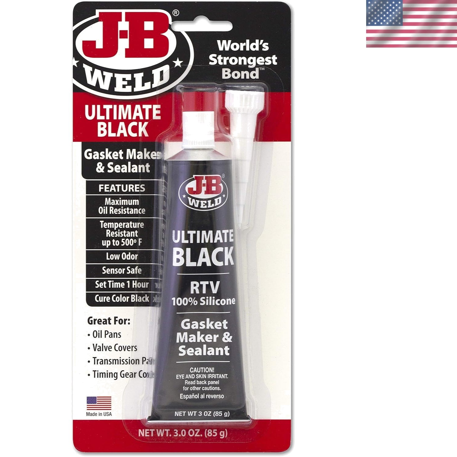 Ultimate Black RTV Silicone Gasket Maker & Sealant - 3 oz Waterproof Perfection