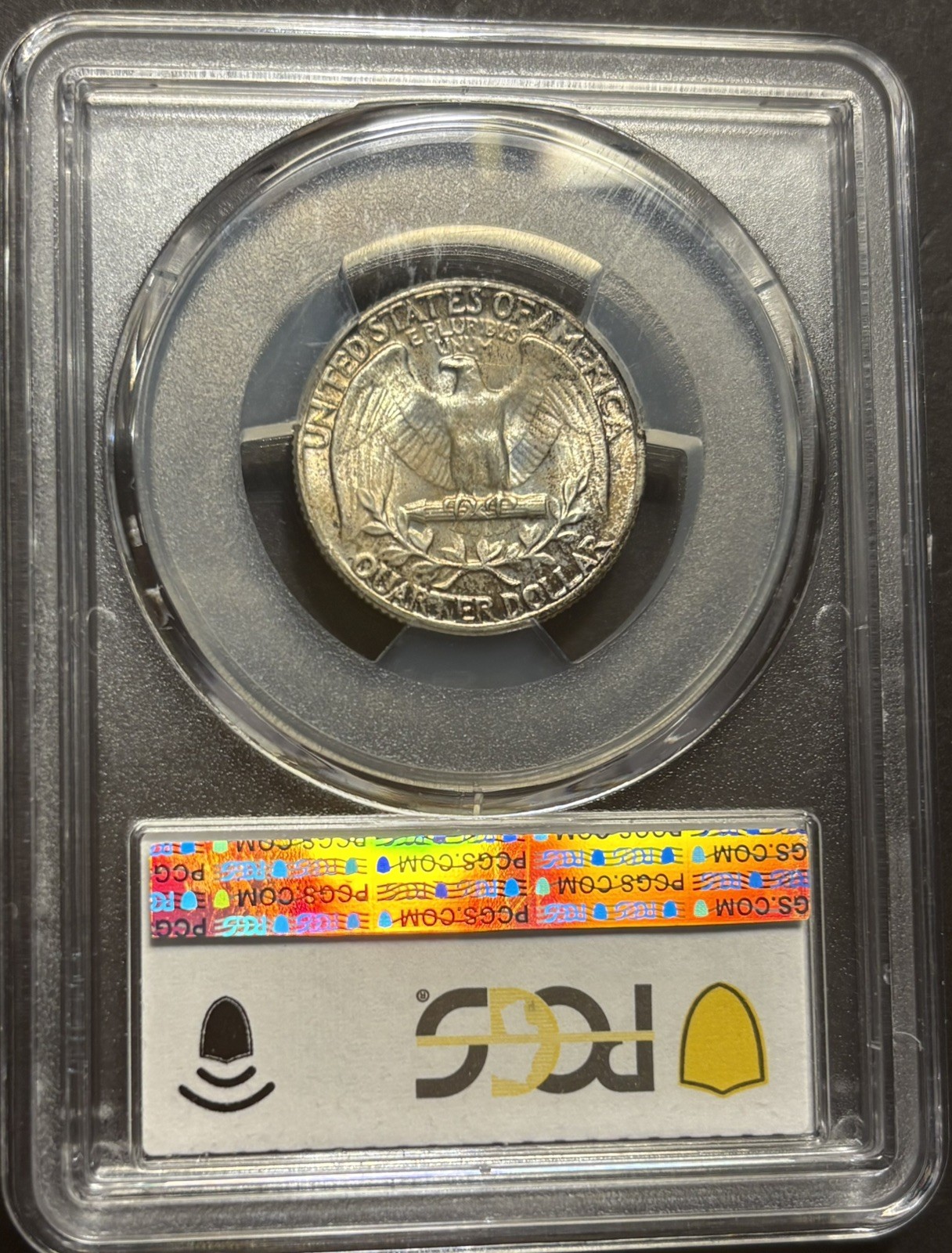 1949 Washington quarter MS66 PCGS, Nicely Toned