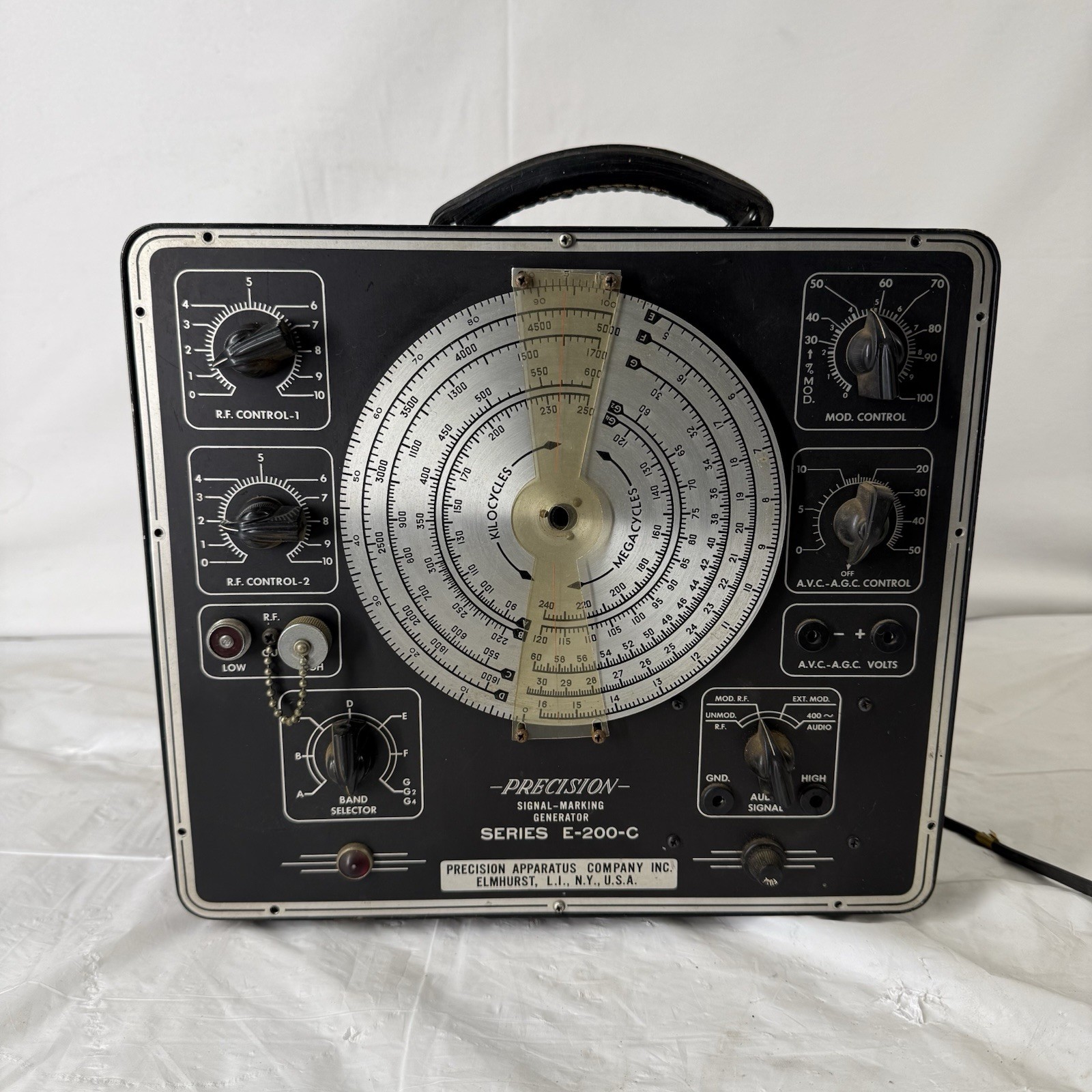E1 Vintage Precision Apparatus Company Precision Signal Generator Series E-200-C