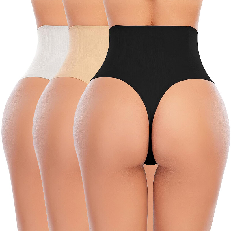 Women Thong Panties Tummy Control Panty Body Shaper Smooth Slimming Underwear