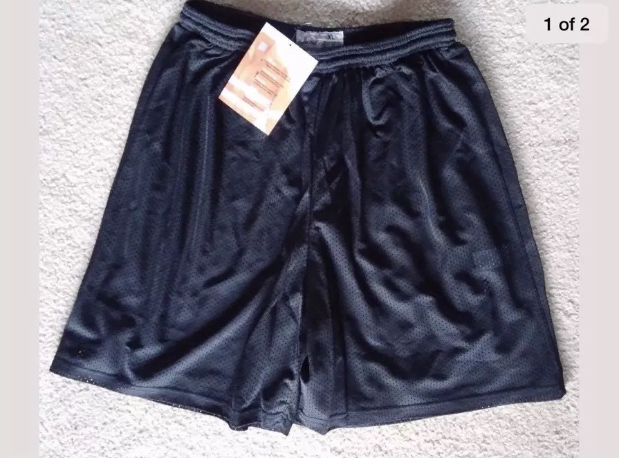Sport Tek Boys Black Athletic Sport Shorts SZ X Small