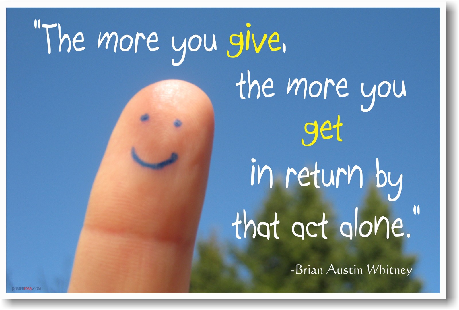 The More You Give The More You Get -  NEW Classroom Motivational Poster
