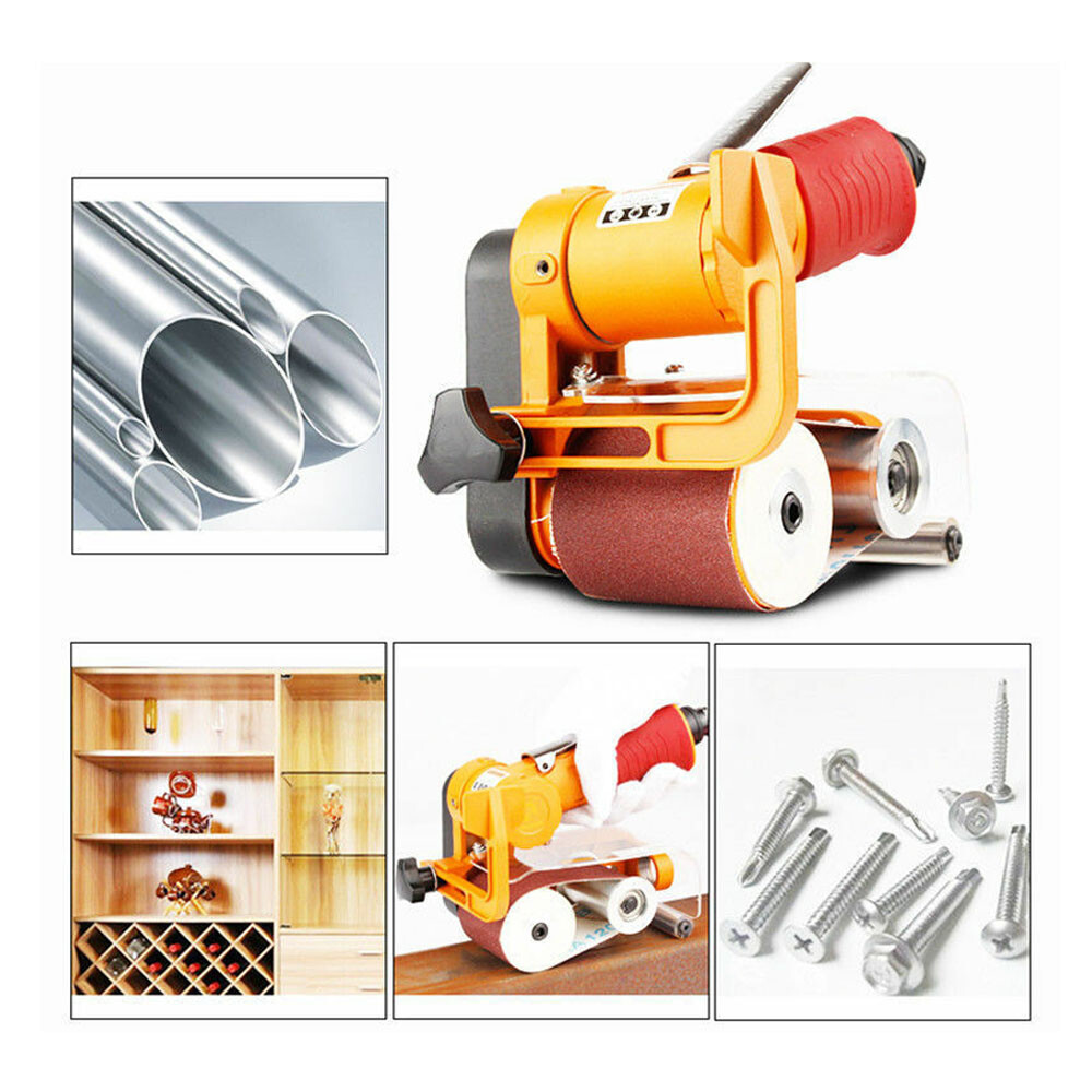 Pneumatic Drawbench Wire Drawing Machine Air Belt Sander Metal Polishing Machine
