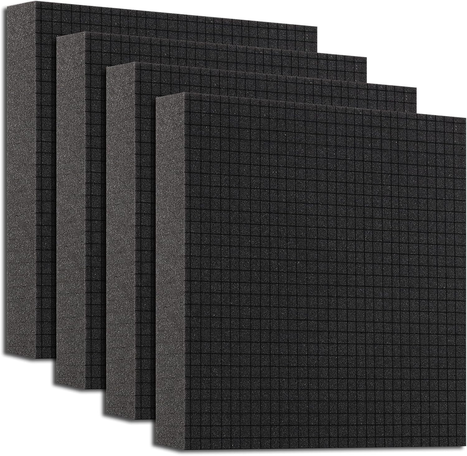 Pre-Cubed Pick & Pluck Foam Sheets - 4-Pack (12"X12"X2") Polyurethane Apart Inse