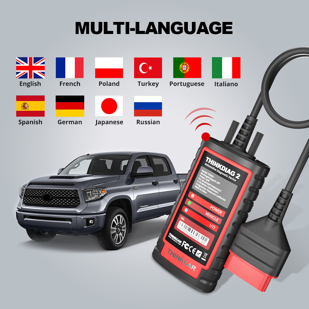 2023 THINKDIAG 2 All Brand Free CAN-FD Protocol Bidirectional Diagnostic Scanner