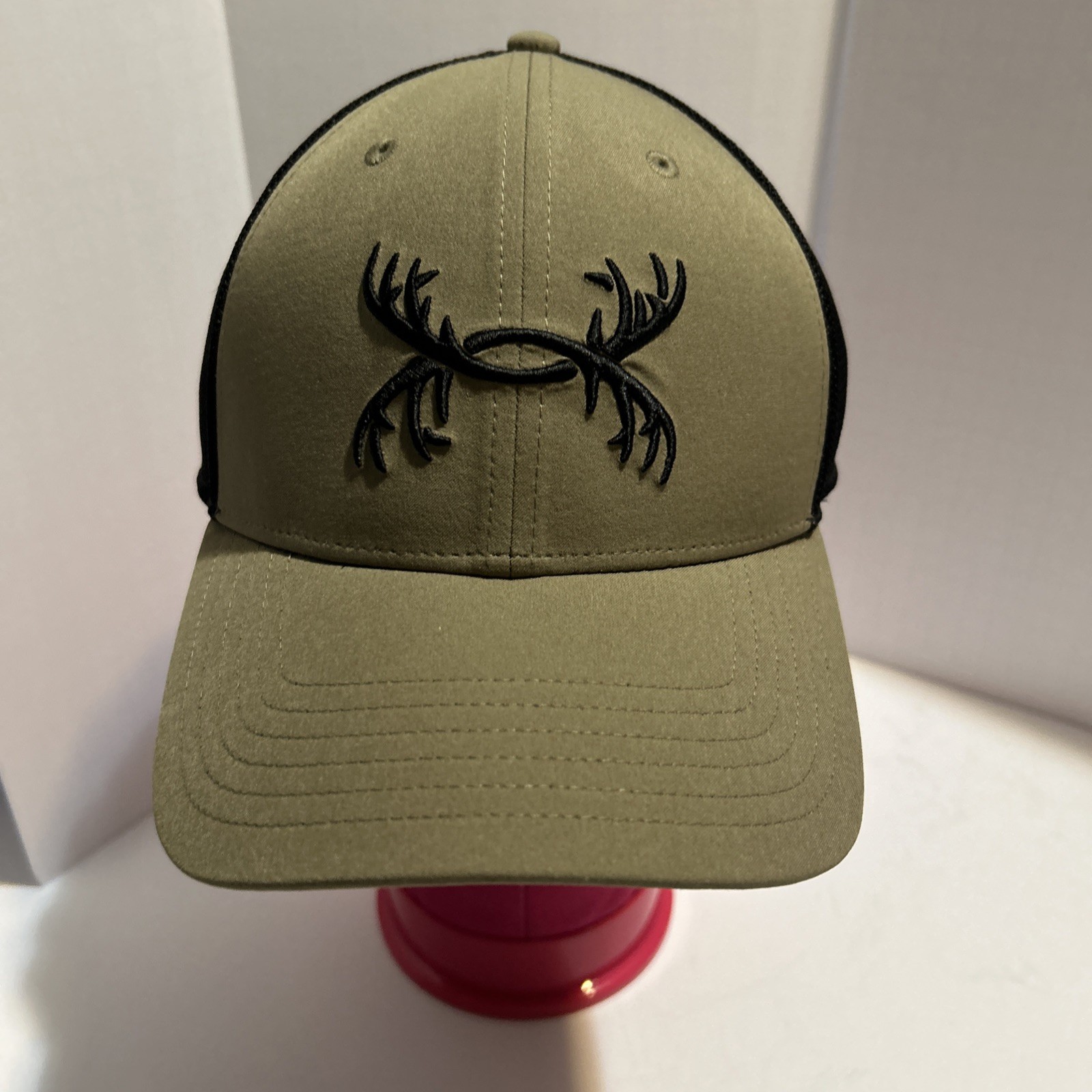 Under Armour Men's UA Antler Trucker Hat 1372352 Brown Black Snapback