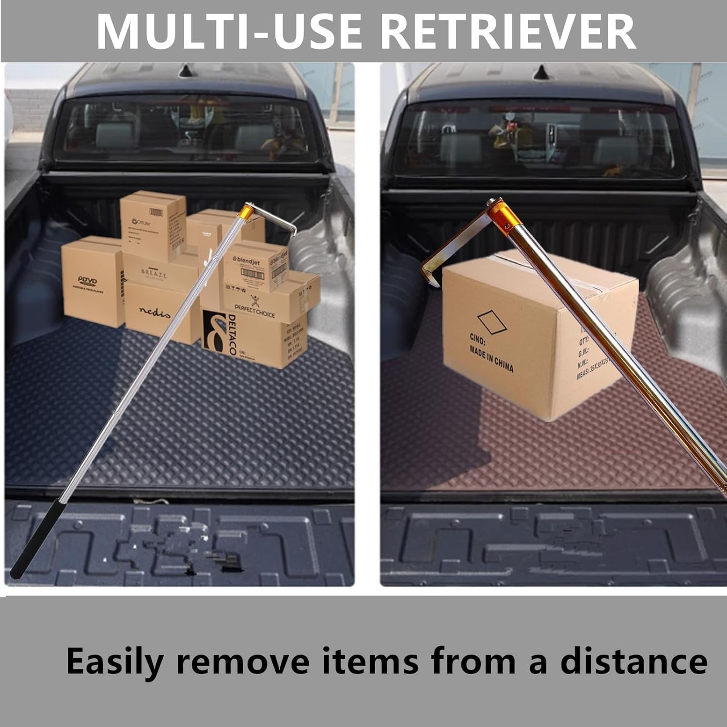 Cargo Grabber Retriever Tool ，30-inch - 75-inch Adjustable Extensions.Versat...