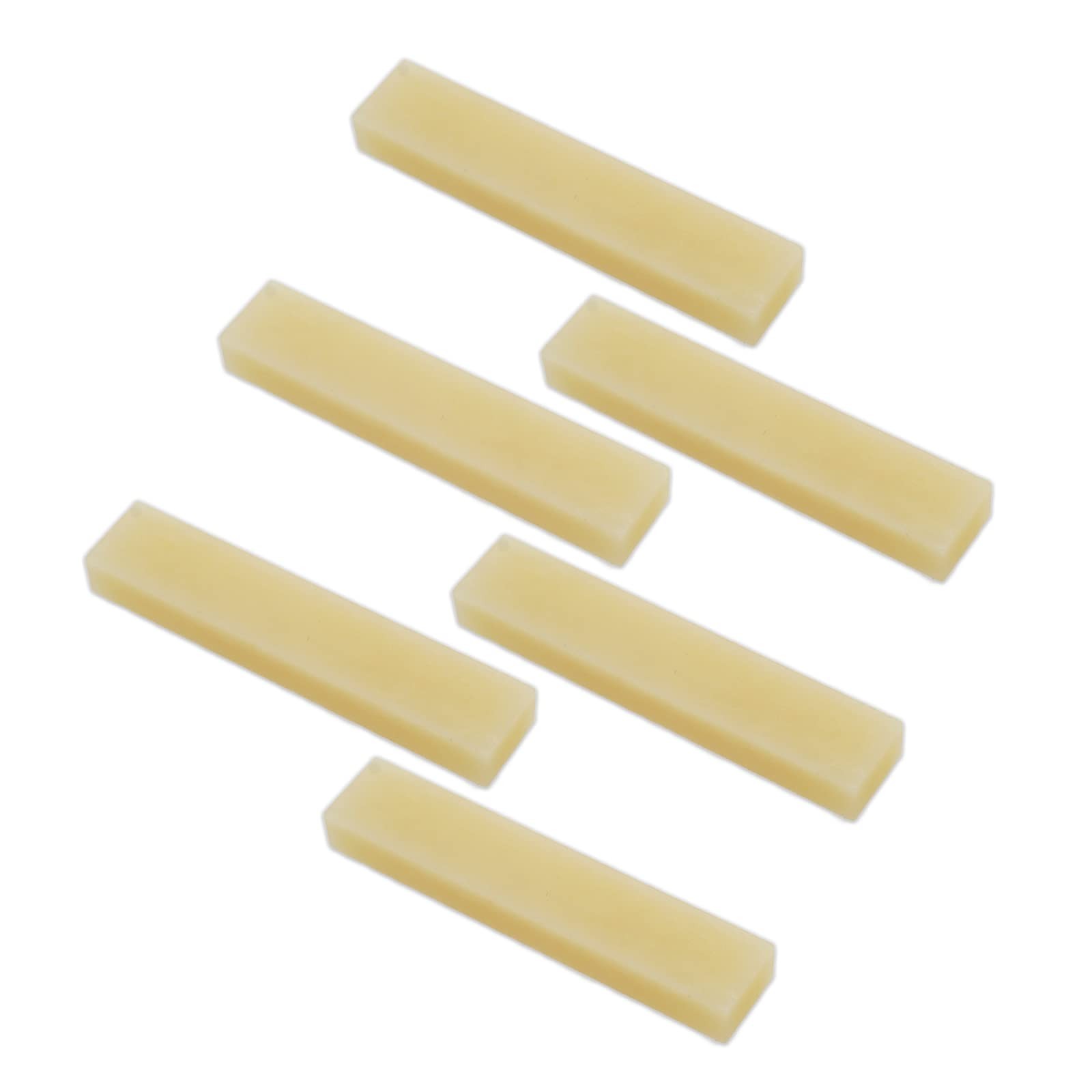 Unbleached Guitar Bone Nuts, Blank Pure Bone Nut for Electric Bass Acoustic