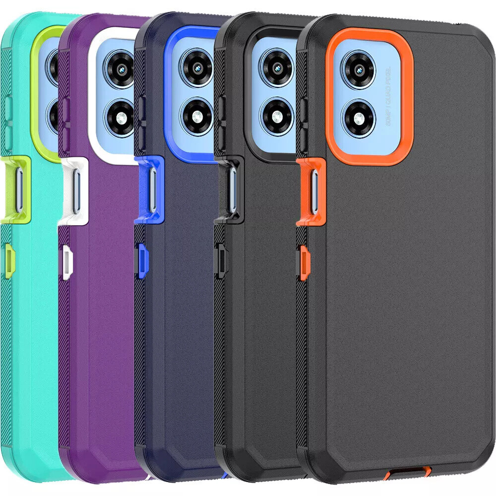 For Motorola Moto G Play 5G 2024 Case Hybrid Heavy Duty Shockproof Phone Cover