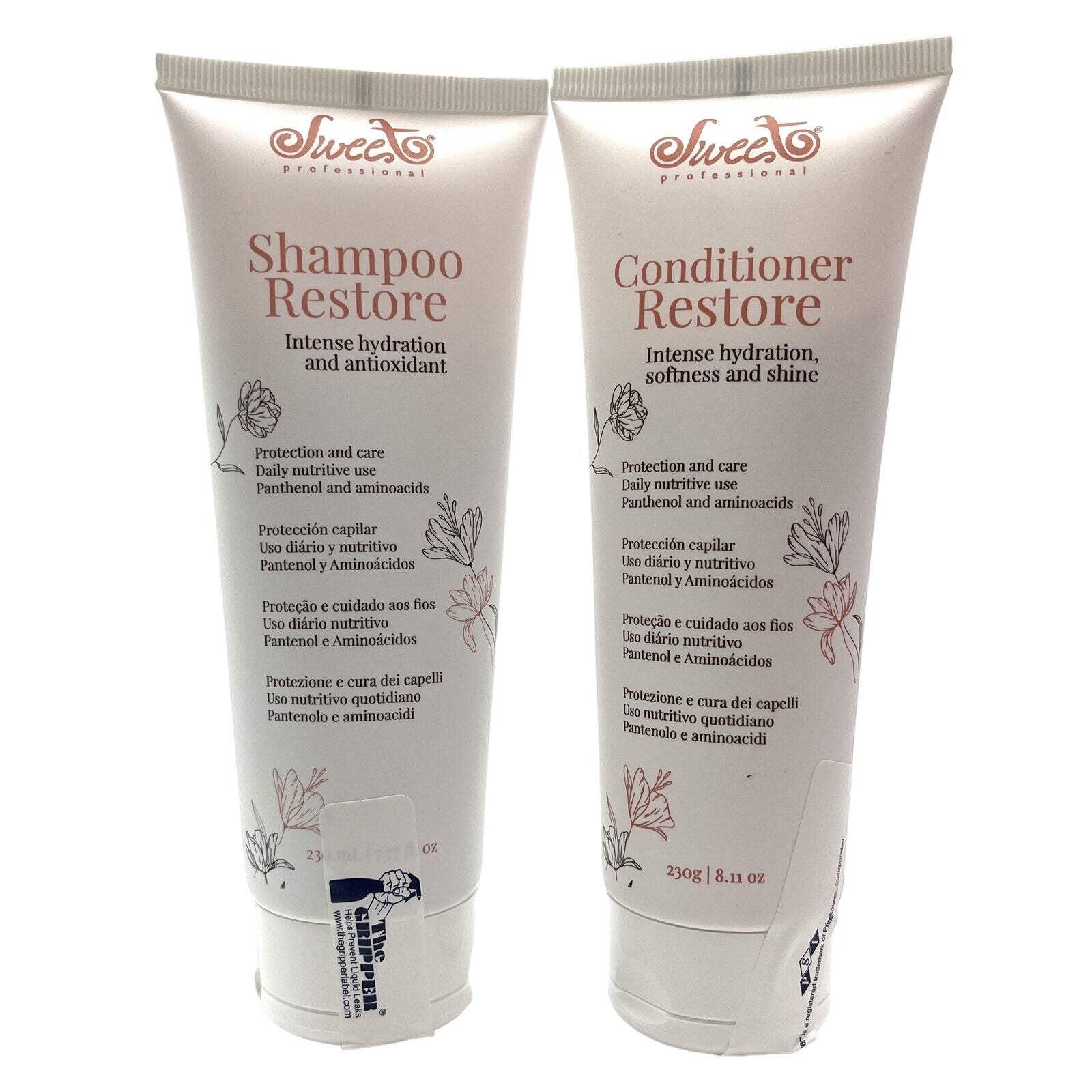 Sweet Professional Restore Shampoo & Conditioner 8.11 oz - Expired