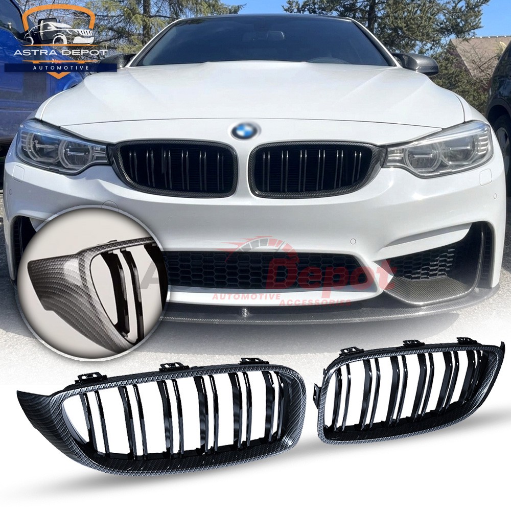 For 2014-2020 BMW 4 Series F32 F33 F36 435i 440i Front Kidney Grill Carbon Fiber