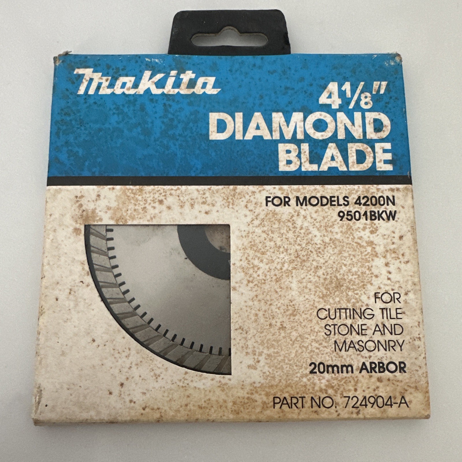 Makita 724904-A Diamond Circular Blade 4-1/8" 20MM Dry Stone Masonry - New