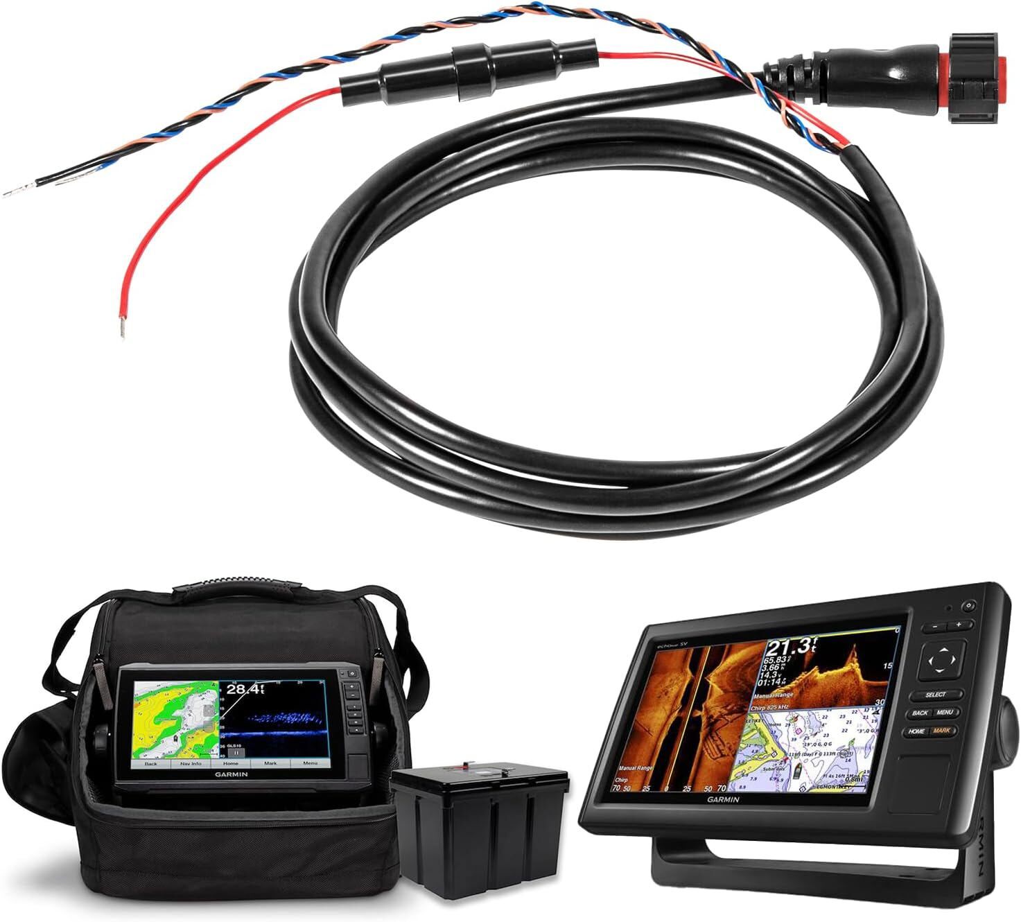010-12445-00 Power/Data Cable Threaded 4-Pin for Garmin Transducers echoMAP